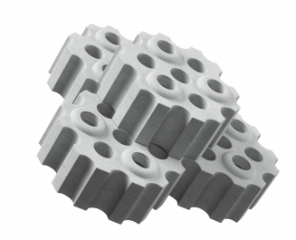 Aluminosilicate packed refractory products